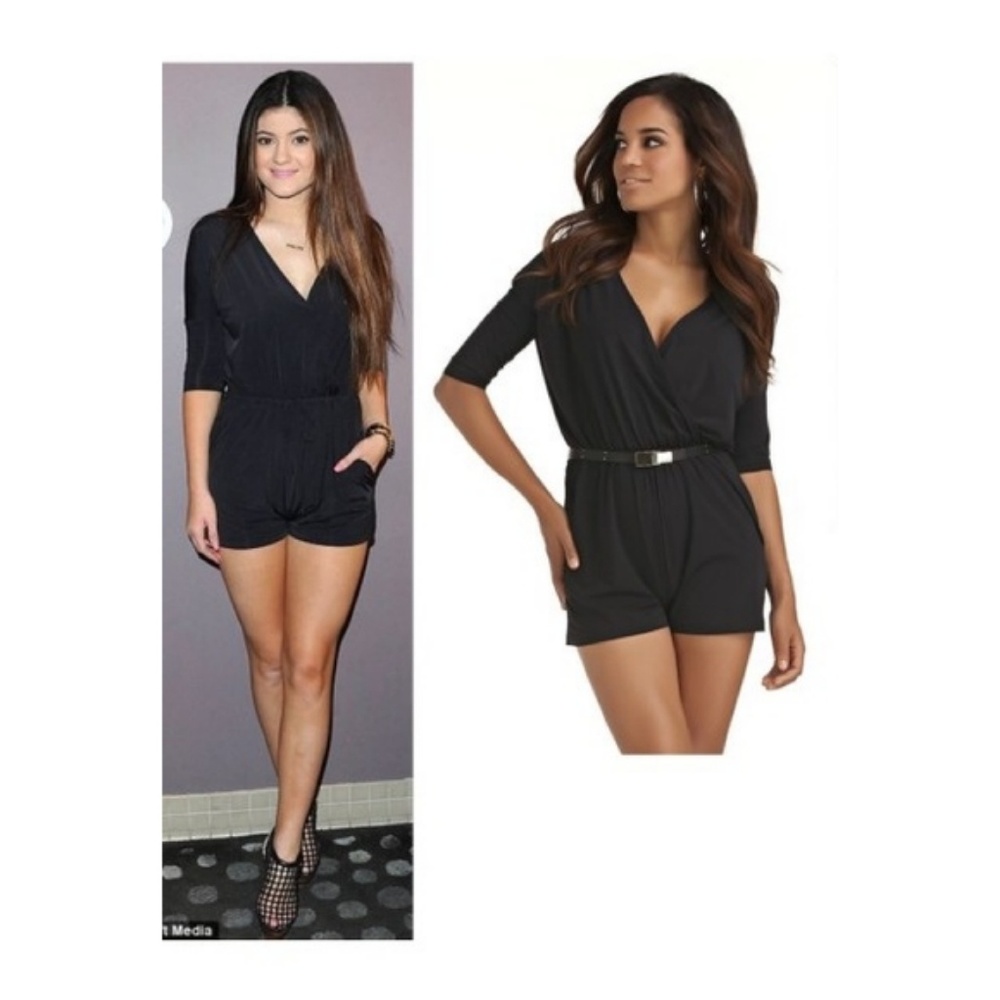 NWOT Kardashian Kollection Black Romper